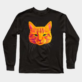 Orange Tabby Cat Long Sleeve T-Shirt